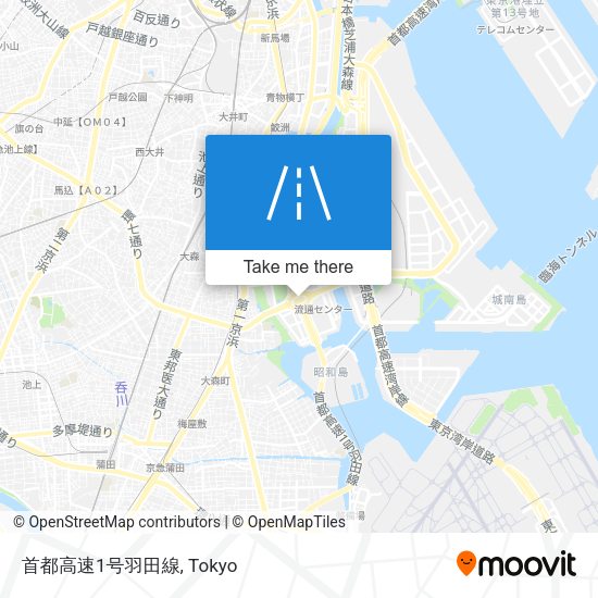 首都高速1号羽田線 map