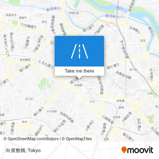 向屋敷橋 map