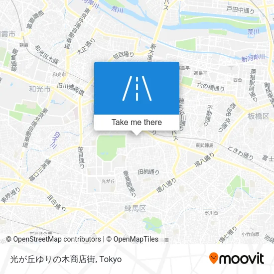 光が丘ゆりの木商店街 map