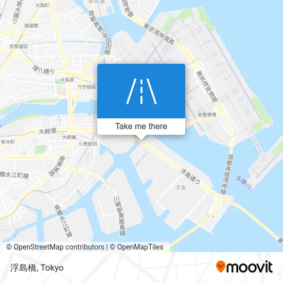 Ukishima Bridge map