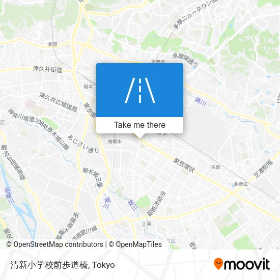 清新小学校前歩道橋 map