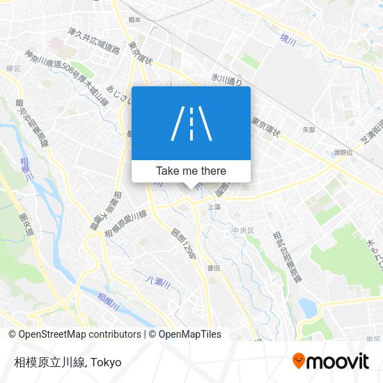 相模原立川線 map