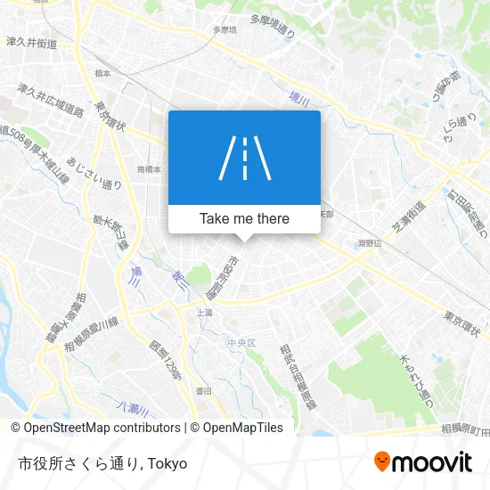 市役所さくら通り map