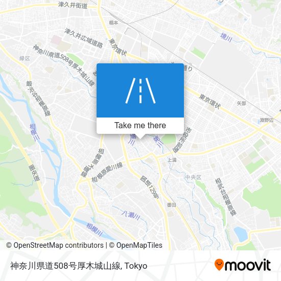 神奈川県道508号厚木城山線 map
