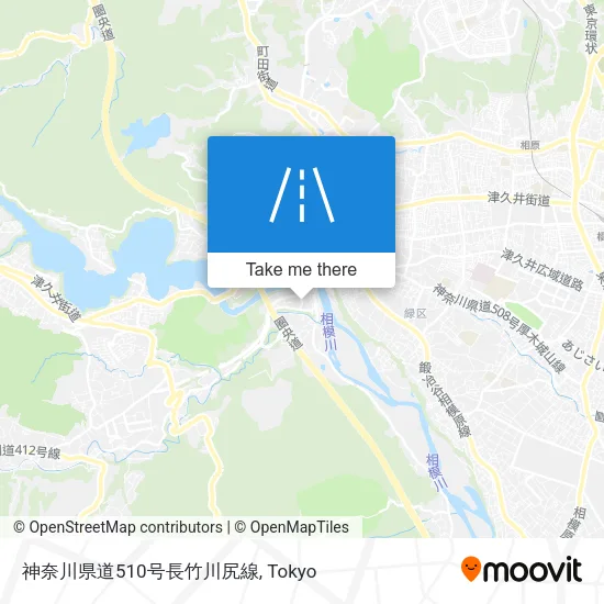 神奈川県道510号長竹川尻線 map