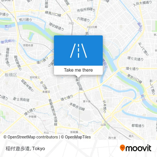 稲付遊歩道 map