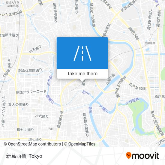 新葛西橋 map