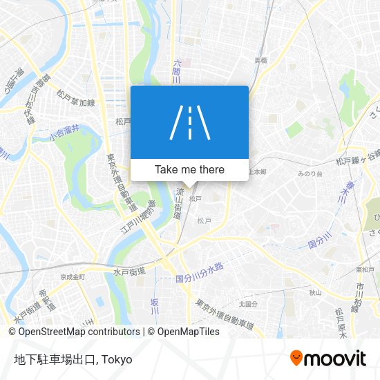 地下駐車場出口 map