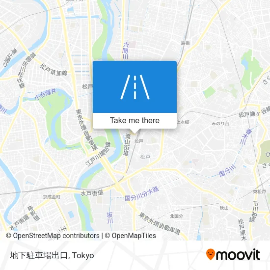 地下駐車場出口 map