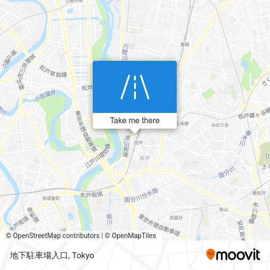 地下駐車場入口 map