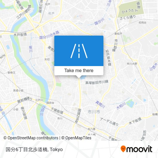 国分6丁目北歩道橋 map