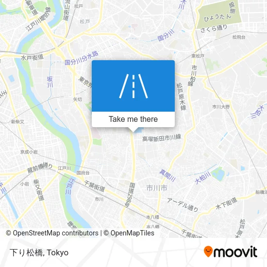 Kudari Matsu Bridge map