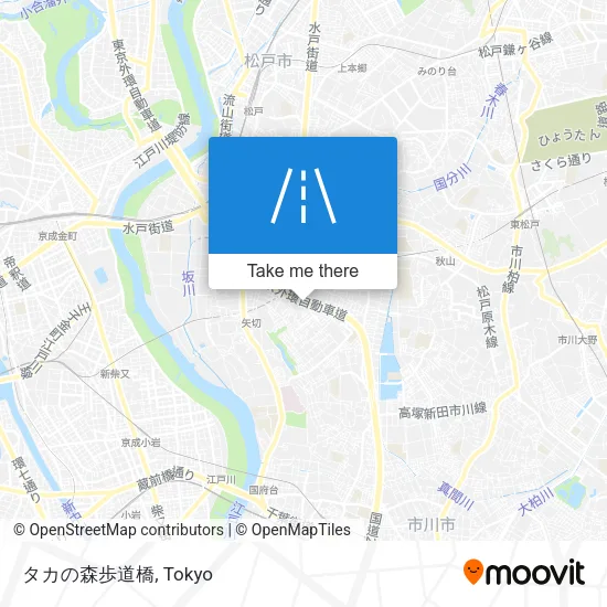 タカの森歩道橋 map