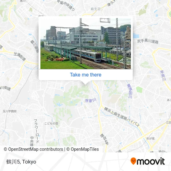 鶴川5 map