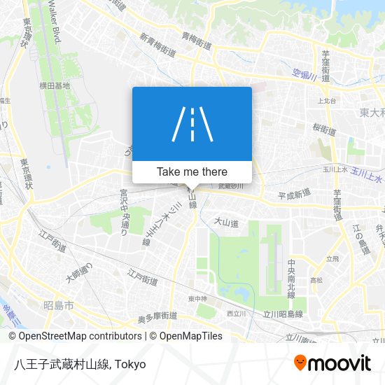 八王子武蔵村山線 map