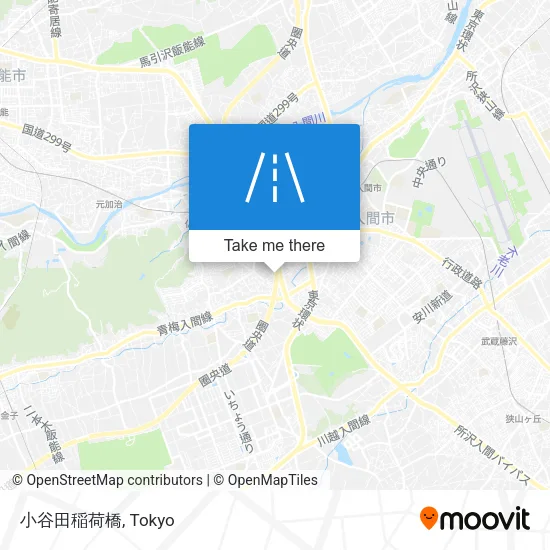 小谷田稲荷橋 map