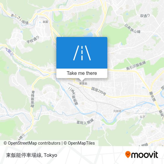 東飯能停車場線 map