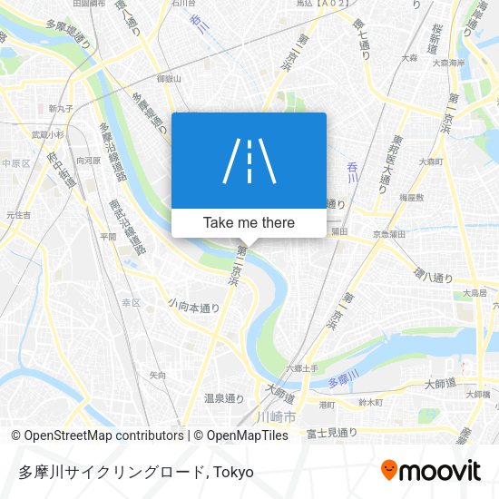 多摩川サイクリングロード map