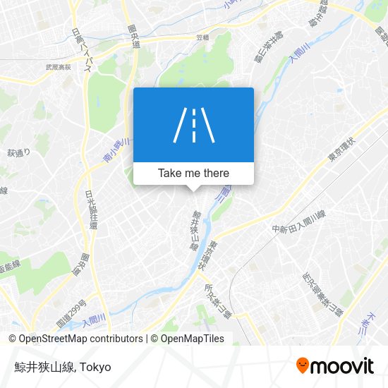 鯨井狭山線 map