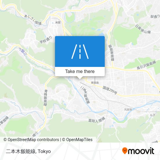 二本木飯能線 map