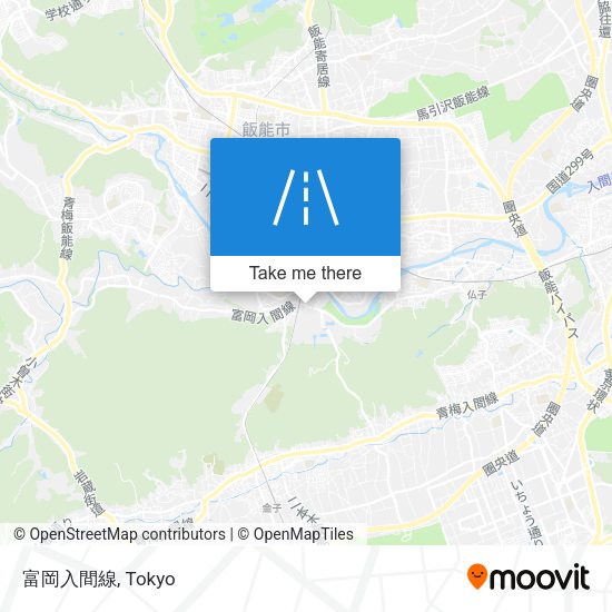 富岡入間線 map