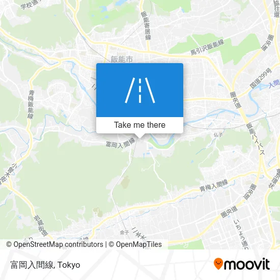 Tomioka Iruma Line map