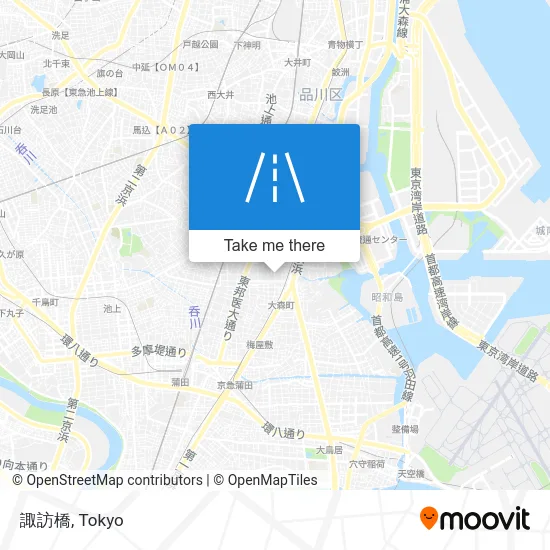 Suwa Bridge map