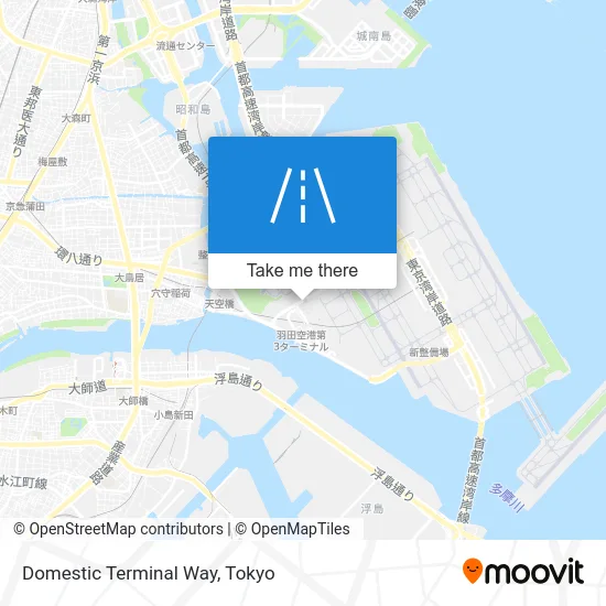 Domestic Terminal Way map
