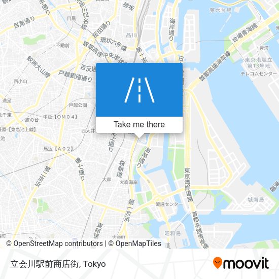 立会川駅前商店街 map