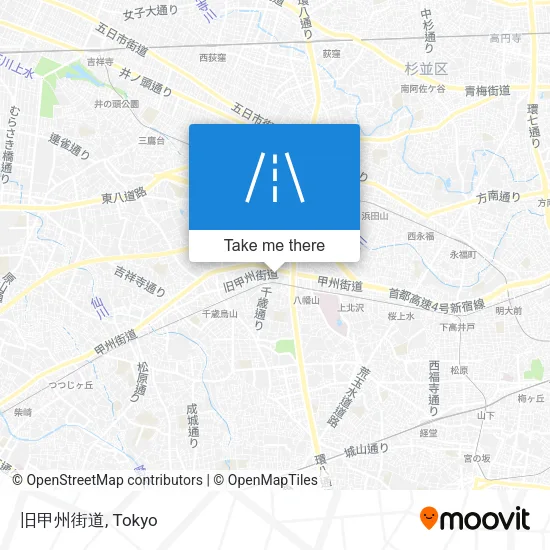 旧甲州街道 map