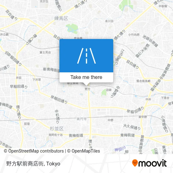 野方駅前商店街 map