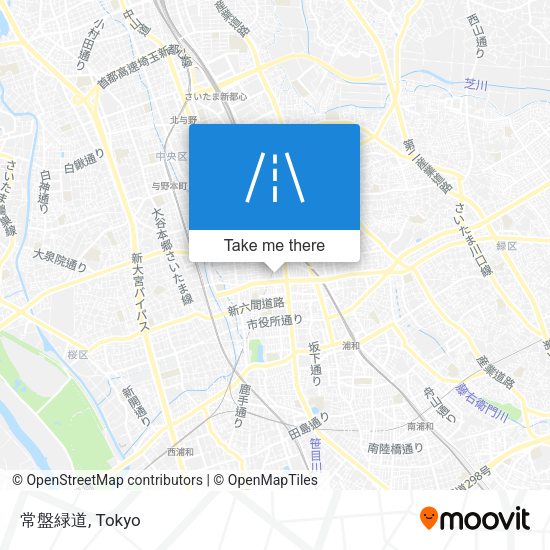 常盤緑道 map