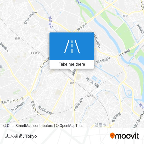 志木街道 map