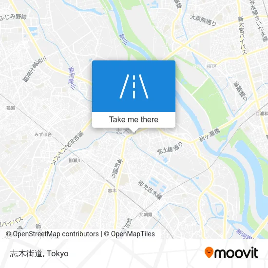 志木街道 map