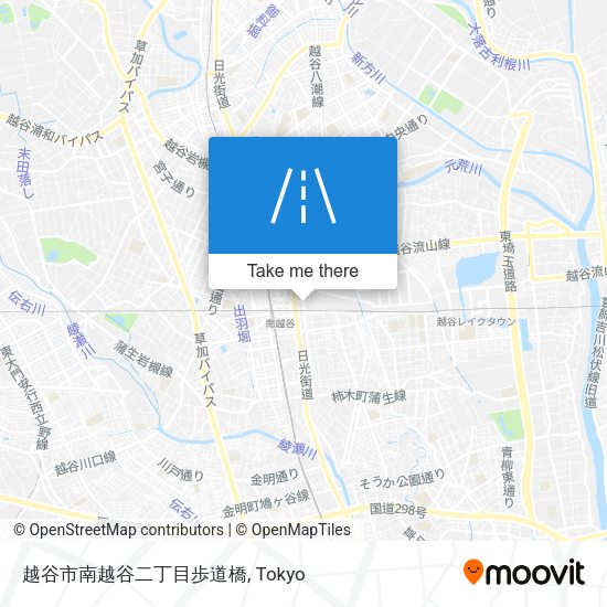 越谷市南越谷二丁目歩道橋 map