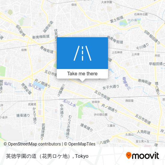 英徳学園の道（花男ロケ地） map