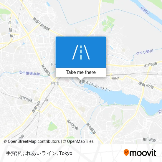 手賀沼ふれあいライン map