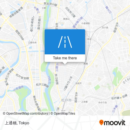 上通橋 map