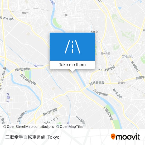 三郷幸手自転車道線 map