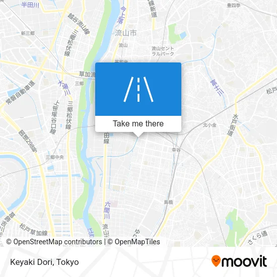 Keyaki Dori map