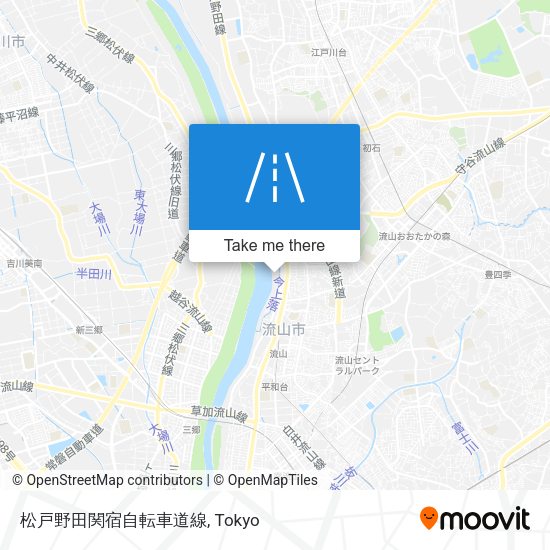 松戸野田関宿自転車道線 map