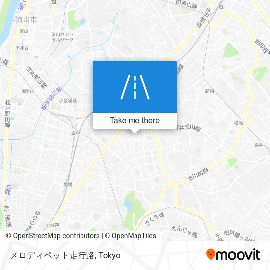 メロディペット走行路 map