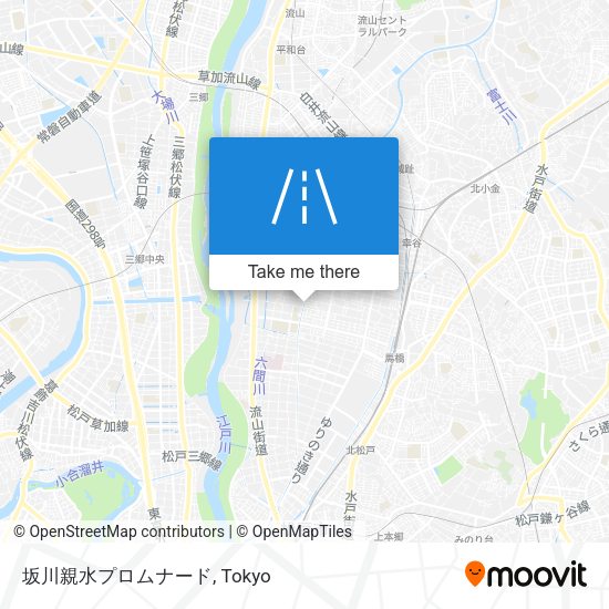 坂川親水プロムナード map
