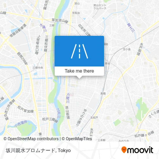 坂川親水プロムナード map