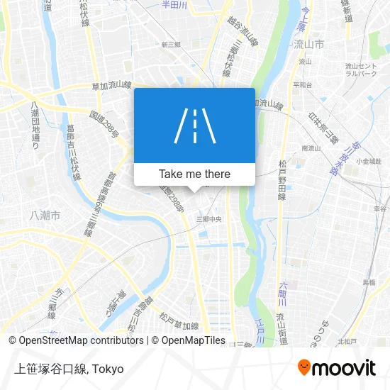 上笹塚谷口線 map