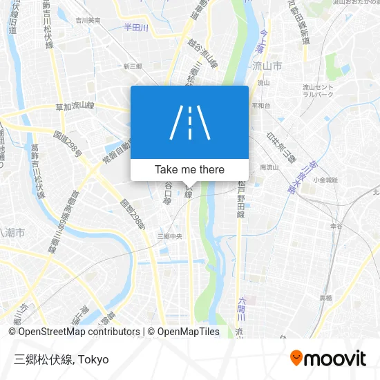 三郷松伏線 map