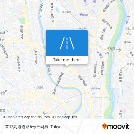 How to get to 首都高速道路6号三郷線 in Tokyo by Metro or Bus?