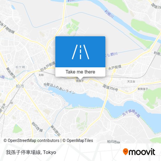 我孫子停車場線 map