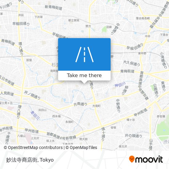 妙法寺商店街 map