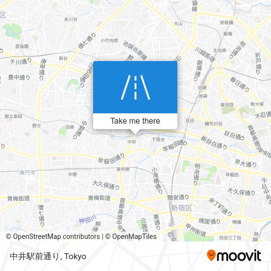 中井駅前通り map